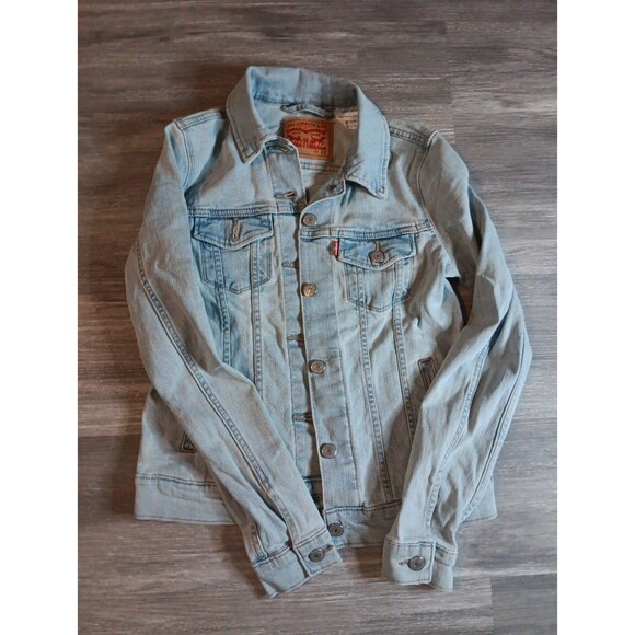Levi Strauss XS Classic Denim Jean Trucker Jacket Adult size NWOT - Picture 1 of 3
